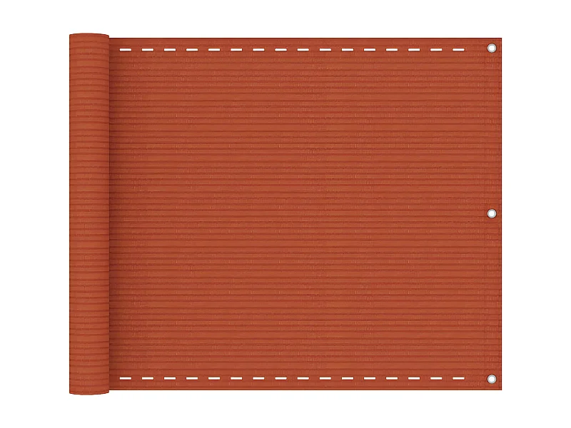 Écran de balcon Orange 75x300 cm PEHD