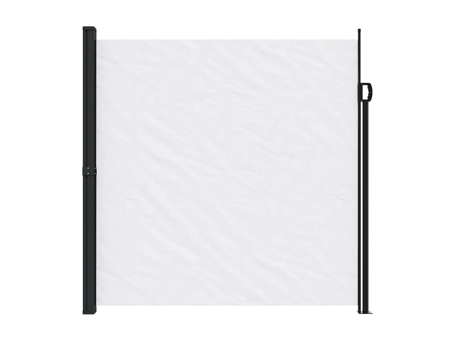 Toldo lateral retráctil blanco 200x500 cm