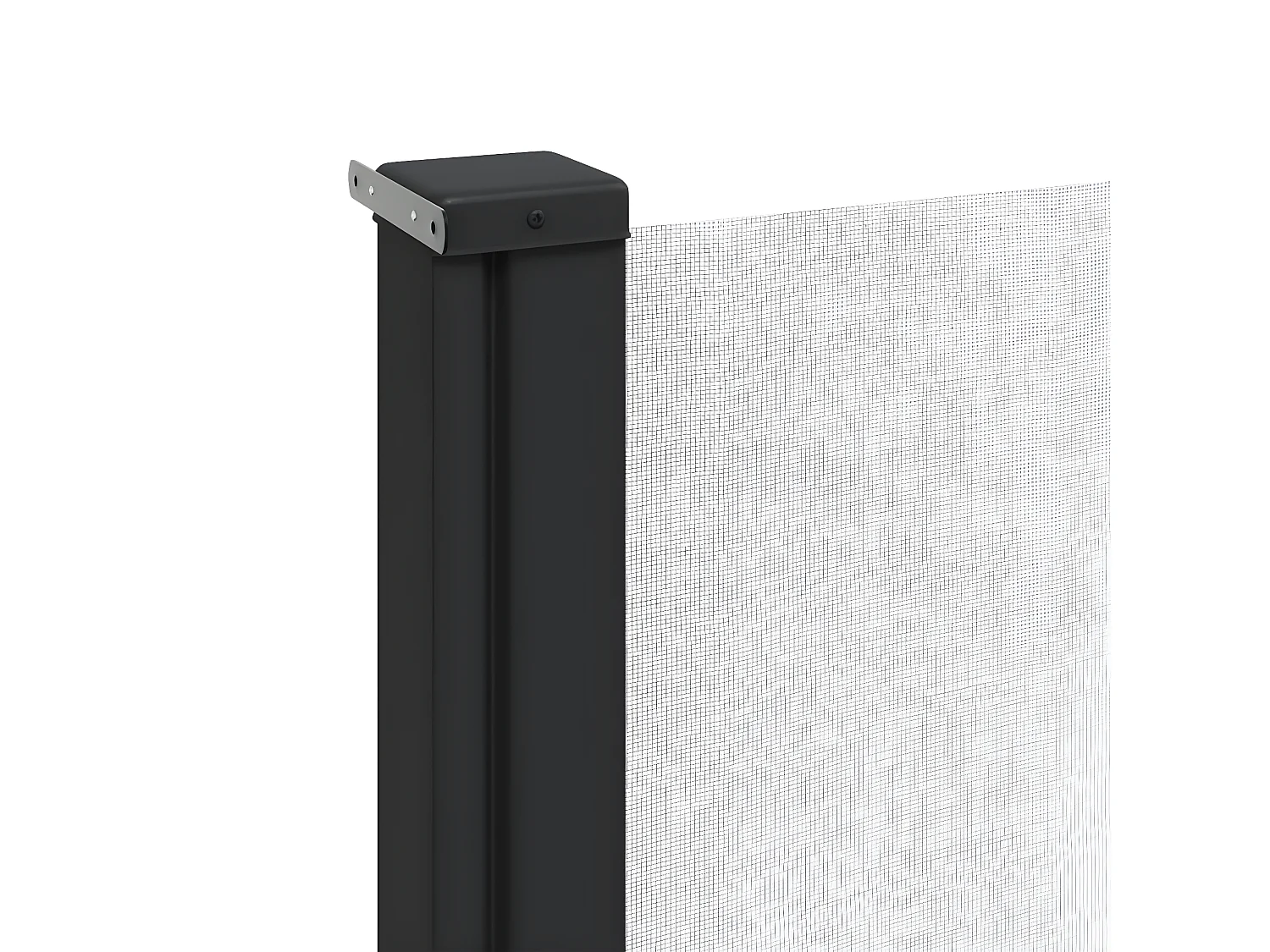 Toldo lateral retráctil blanco 200x500 cm