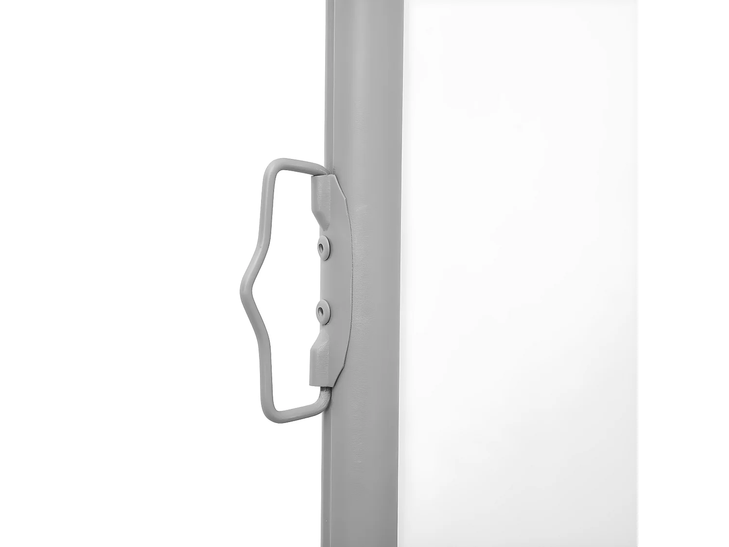 Toldo lateral retráctil color crema 160x600 cm