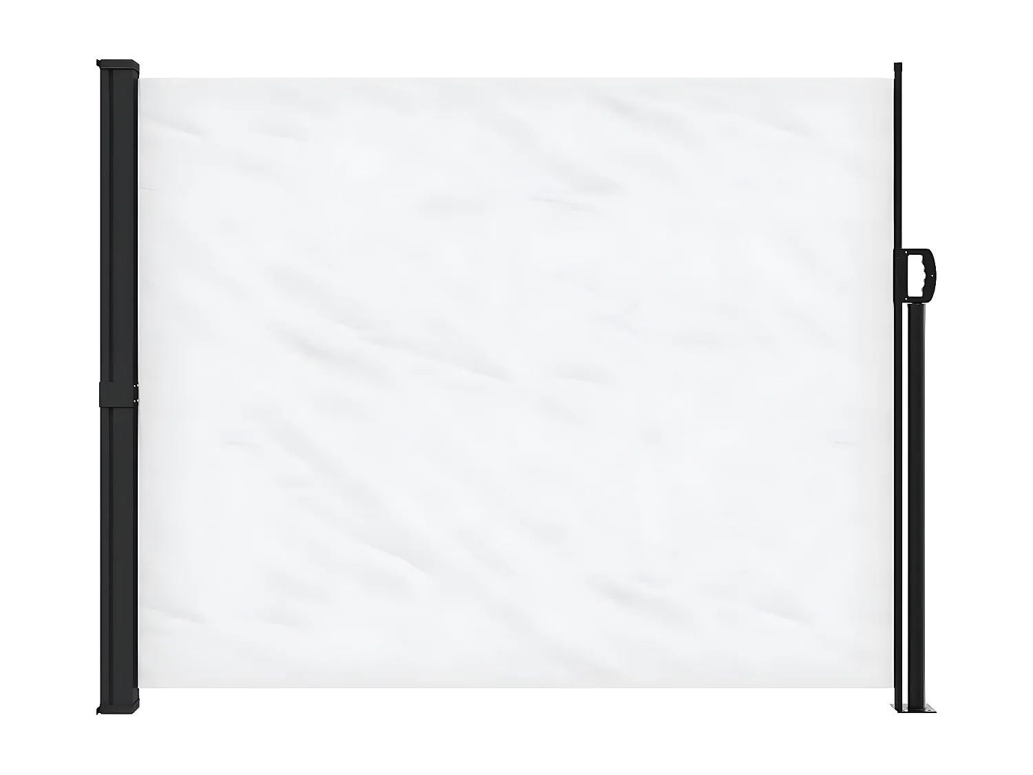 Auvent latéral rétractable blanc 160x500 cm