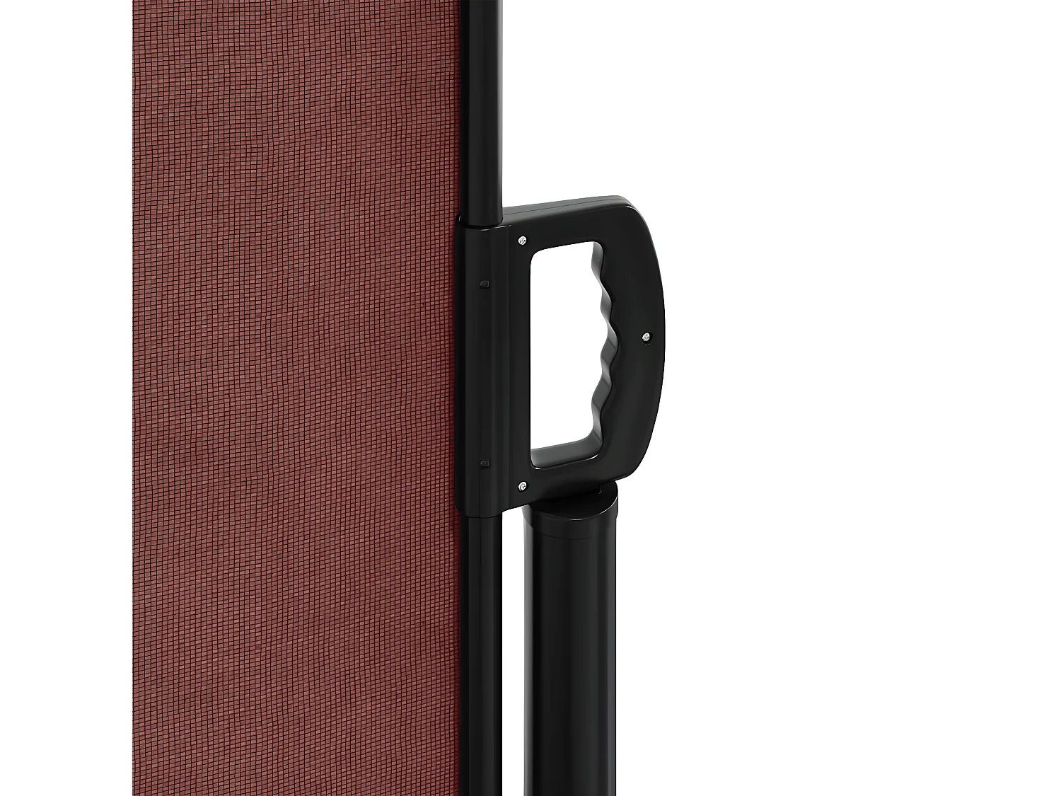 Auvent latéral rétractable marron 140x500 cm