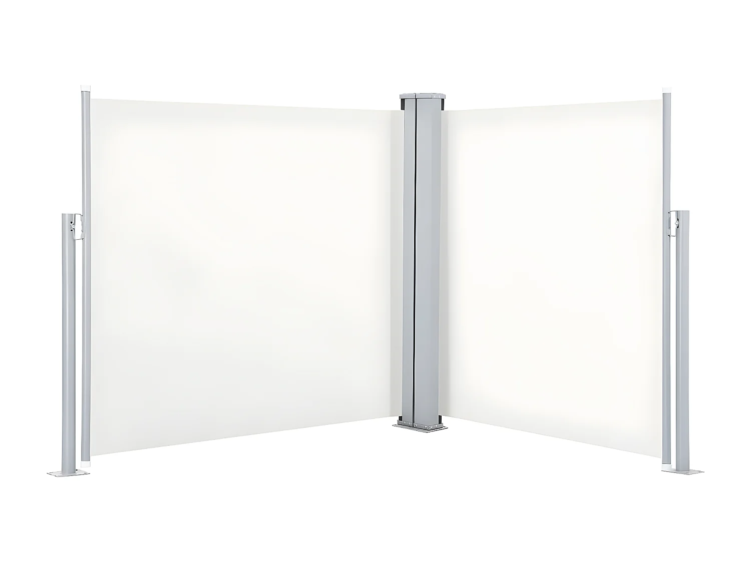 Auvent latéral rétractable Crème 120 x 600 cm