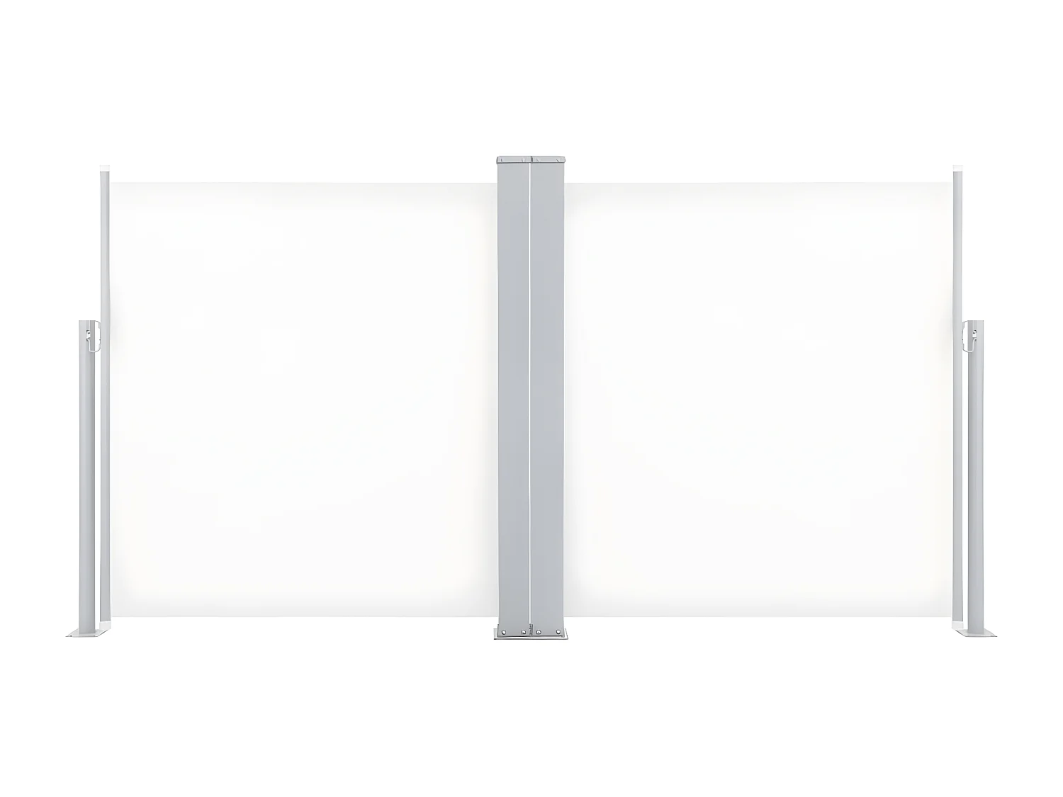 Auvent latéral rétractable Crème 120 x 600 cm