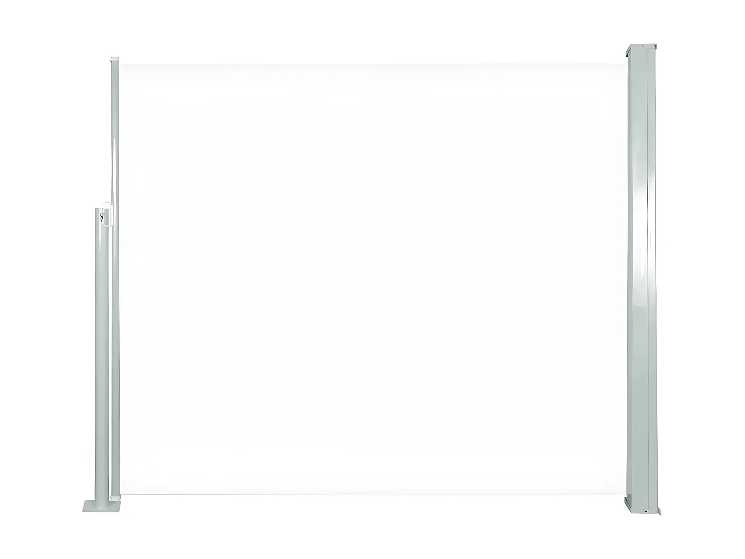 Auvent latéral rétractable 120 x 300 cm Blanc cassé