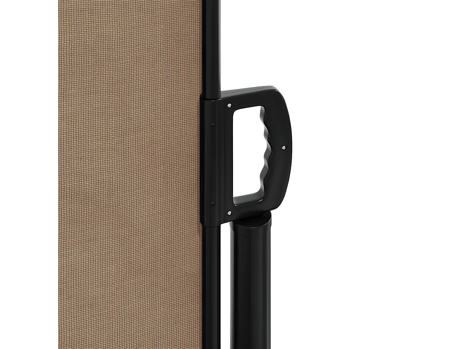 Toldo lateral retráctil gris taupe 200x500 cm