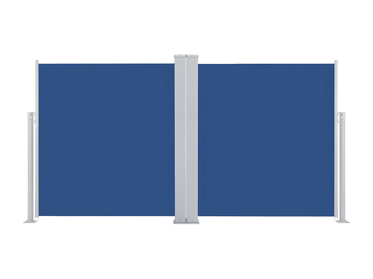 Auvent latéral rétractable Bleu 140x600 cm