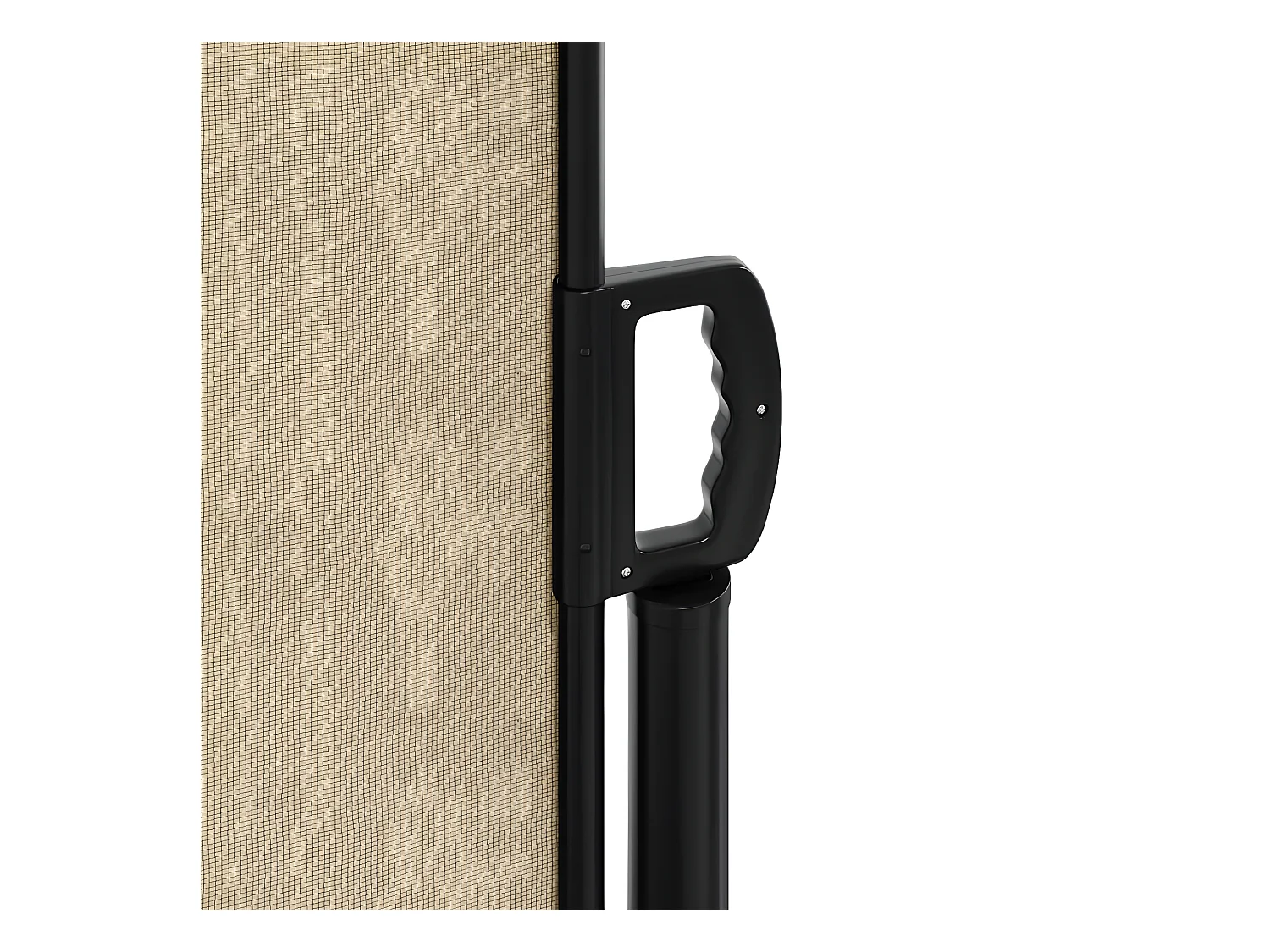 Auvent latéral rétractable beige 140x1000 cm