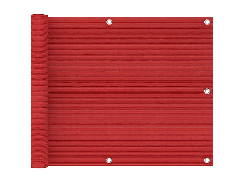 Toldo para balcón HDPE rojo 75x300 cm