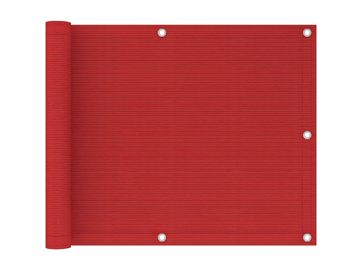 Écran de balcon Rouge 75x300 cm PEHD