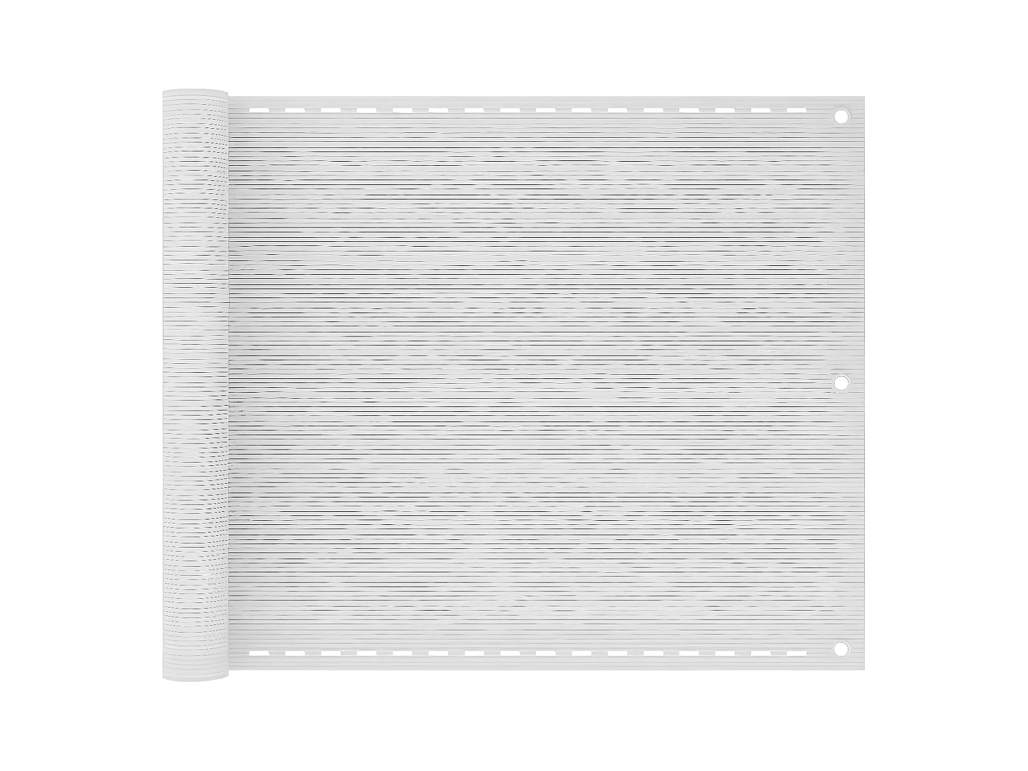 Écran de balcon Blanc 75x300 cm PEHD
