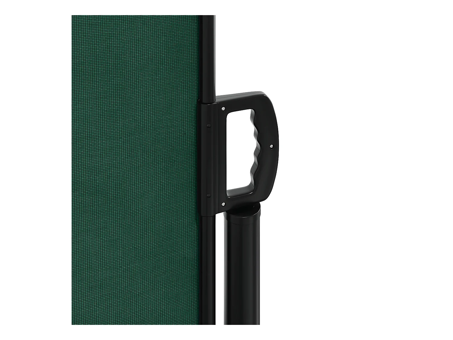 Auvent latéral rétractable vert foncé 160x500 cm