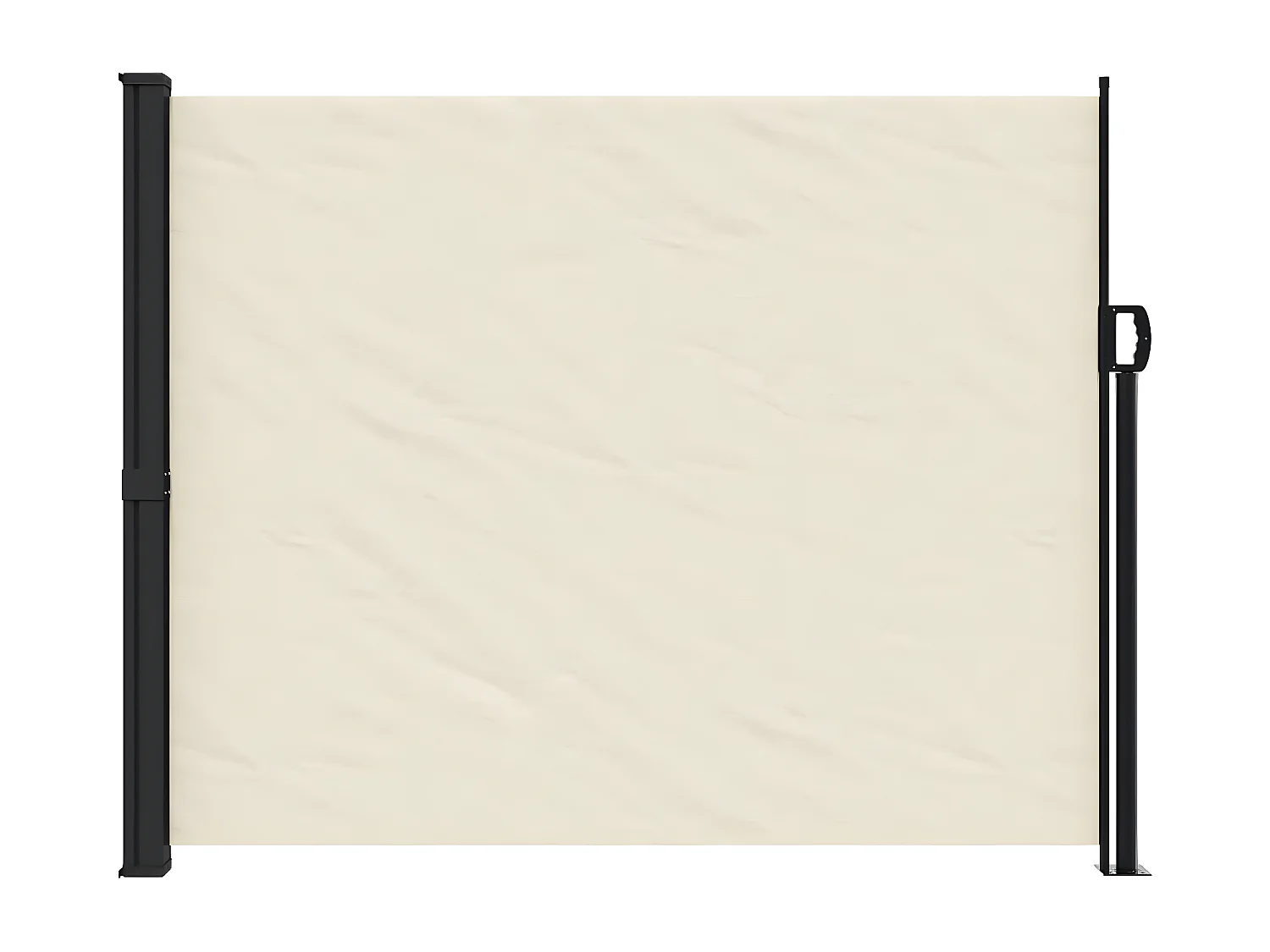 Auvent latéral rétractable crème 160x500 cm