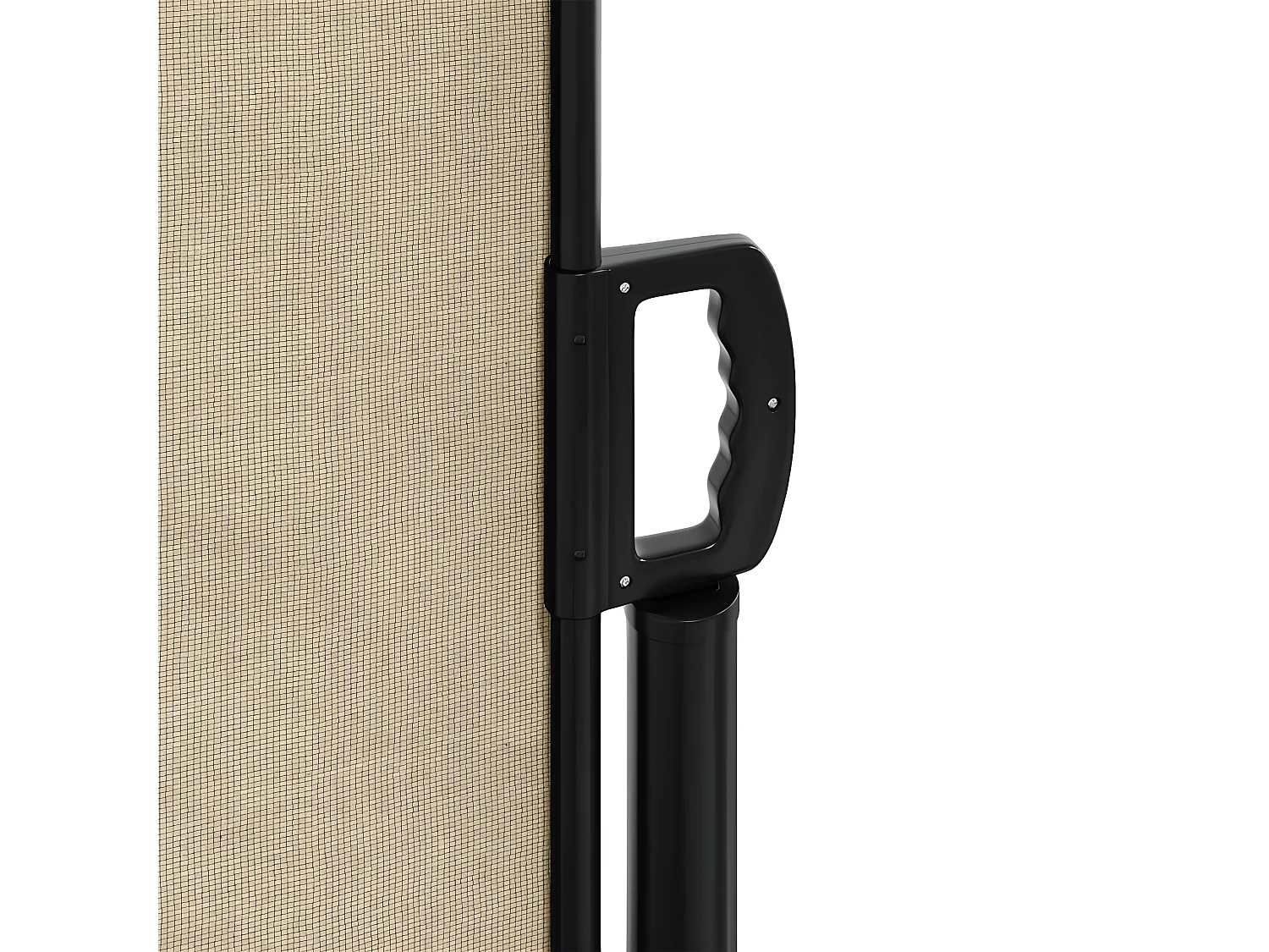 Toldo lateral retráctil beige 200x500 cm