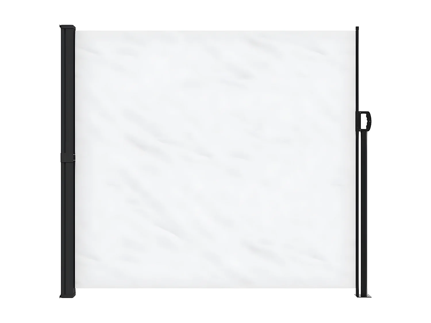 Toldo lateral retráctil blanco 180x300 cm