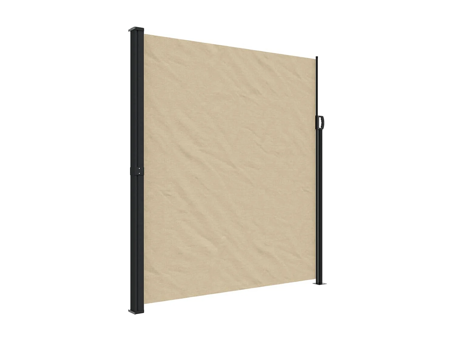 Toldo lateral retráctil beige 220x600 cm