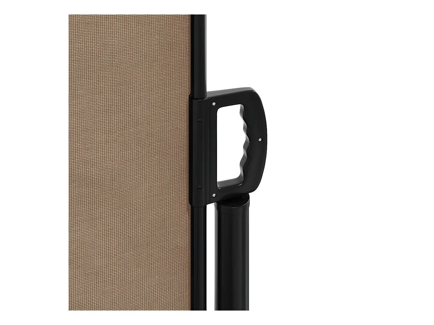 Auvent latéral rétractable taupe 100x600 cm