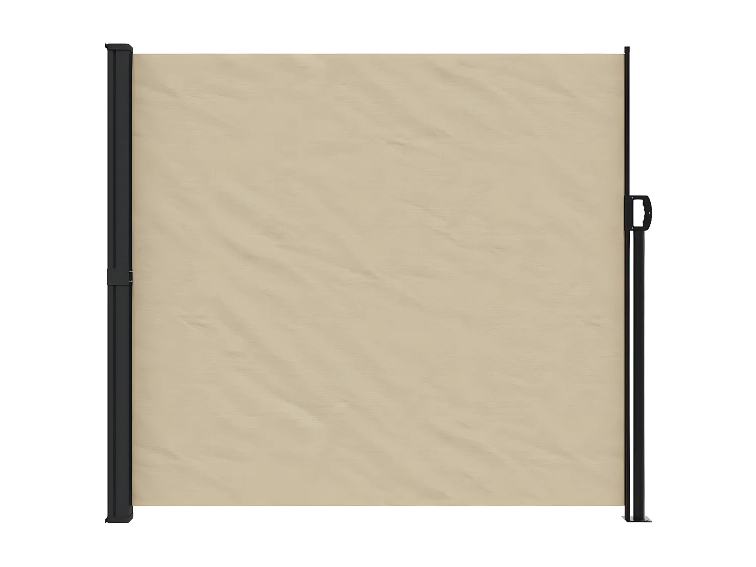 Toldo lateral retráctil beige 180x300 cm
