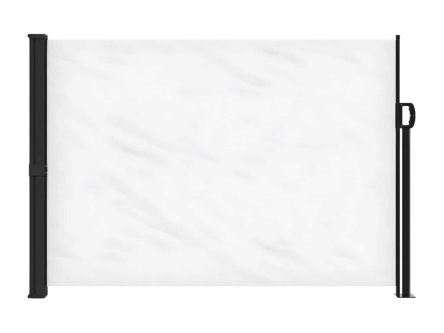 Auvent latéral rétractable blanc 140x300 cm