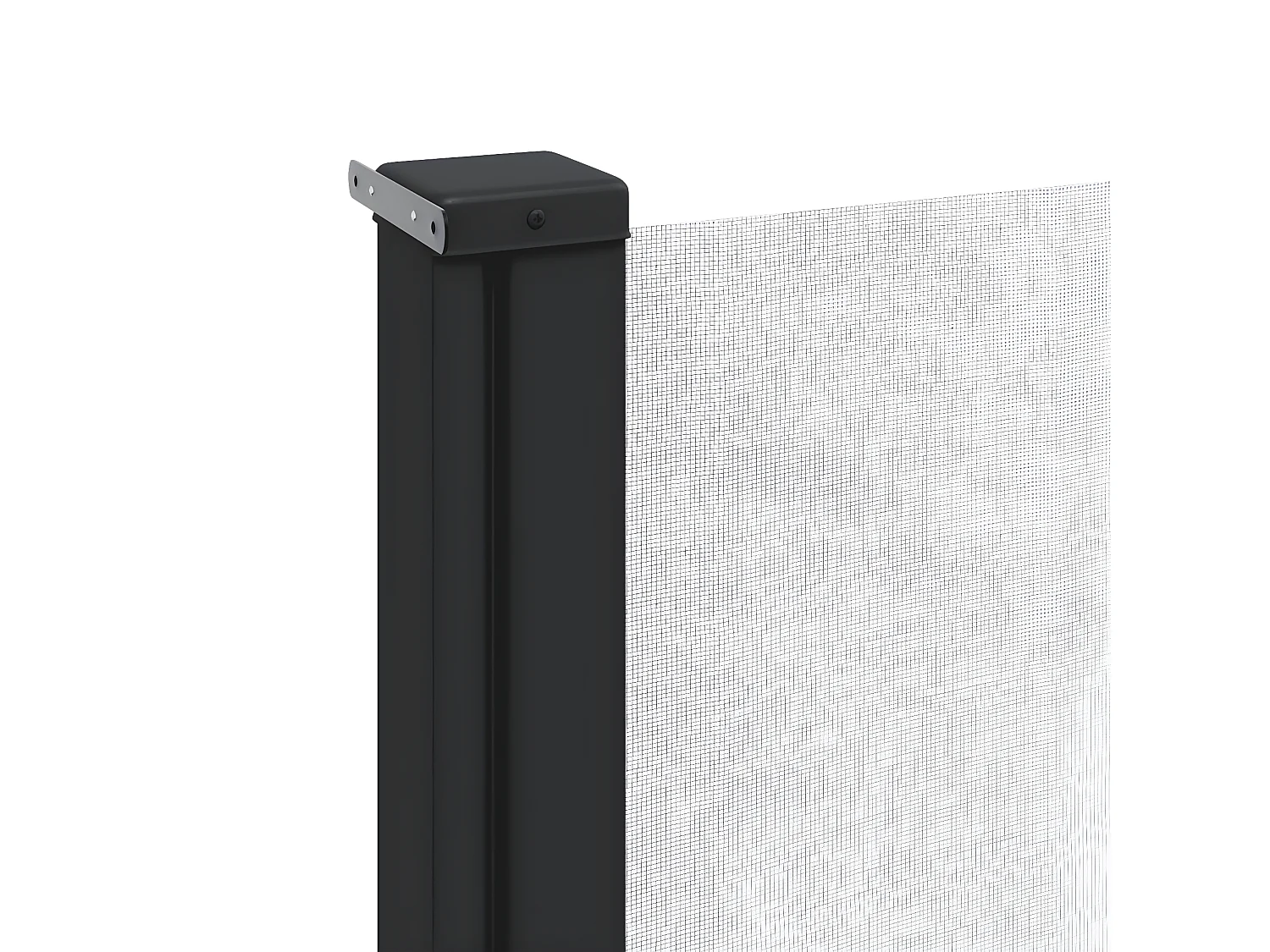 Auvent latéral rétractable blanc 140x300 cm