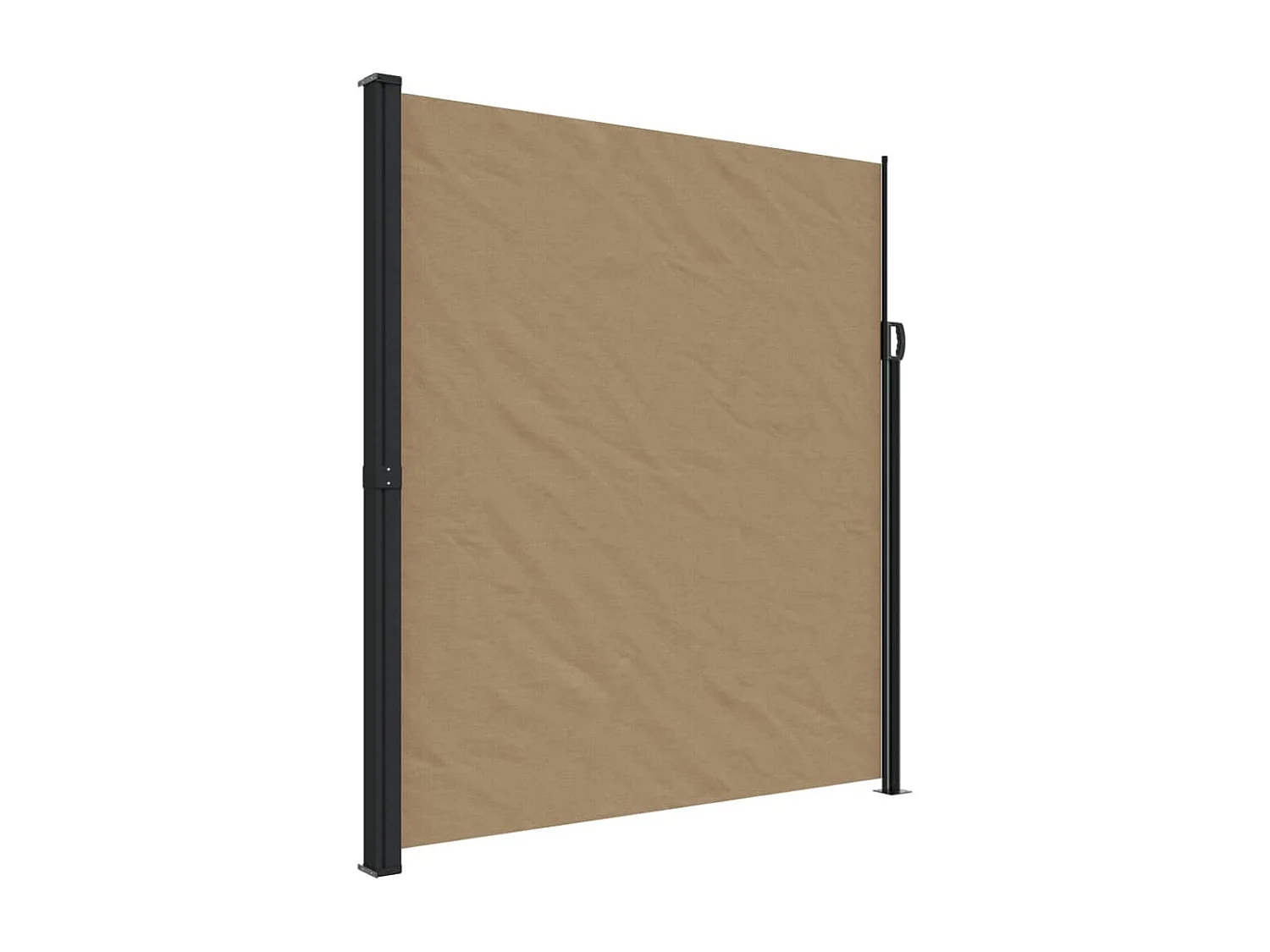 Toldo lateral retráctil gris taupe 220x600 cm