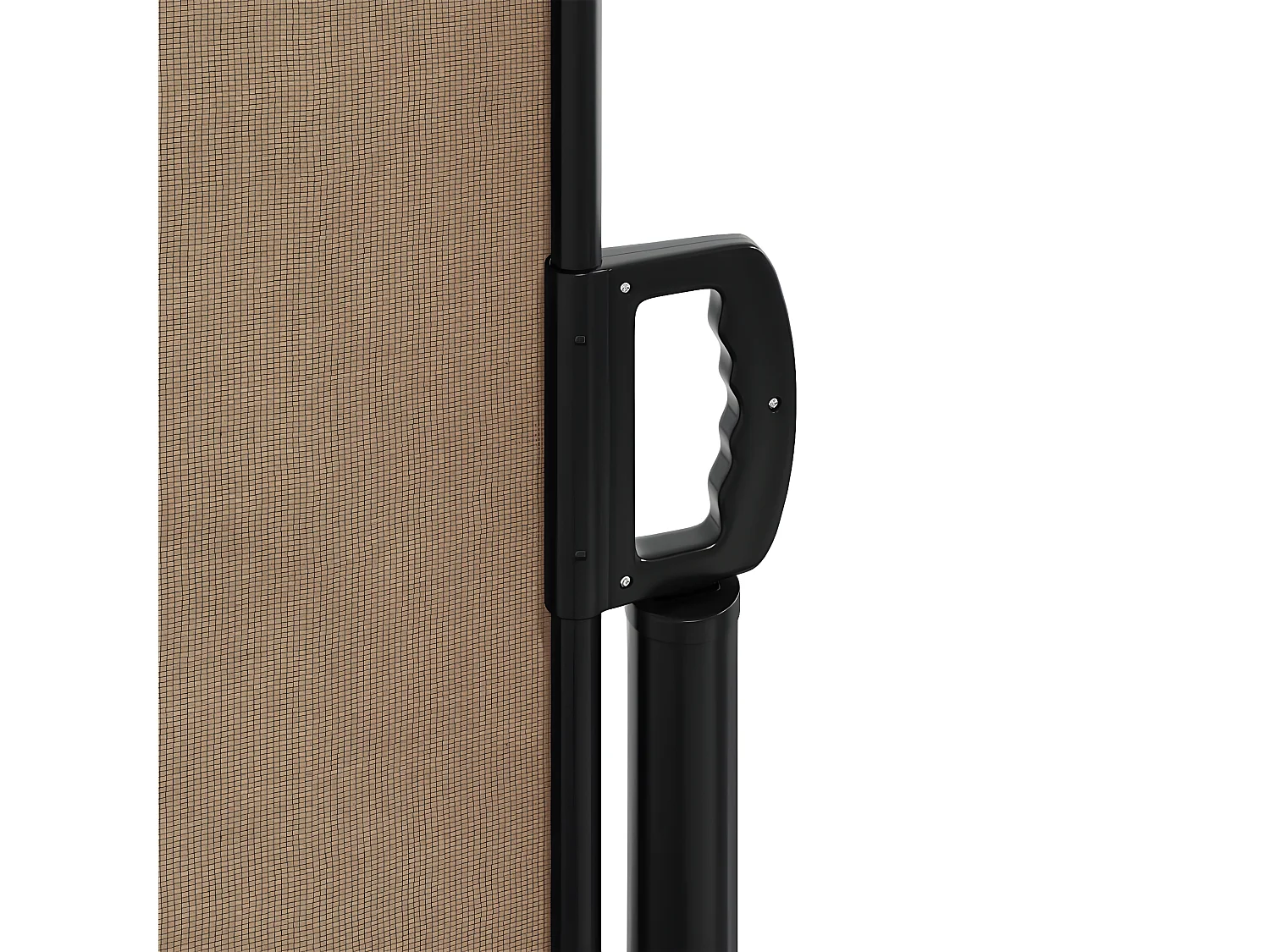 Toldo lateral retráctil gris taupe 220x600 cm