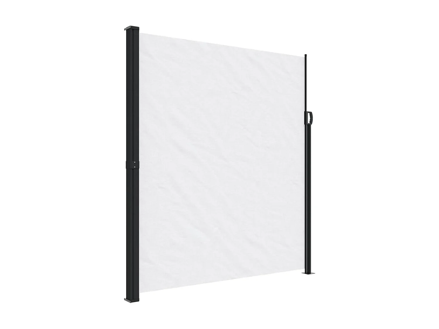 Toldo lateral retráctil blanco 220x600 cm