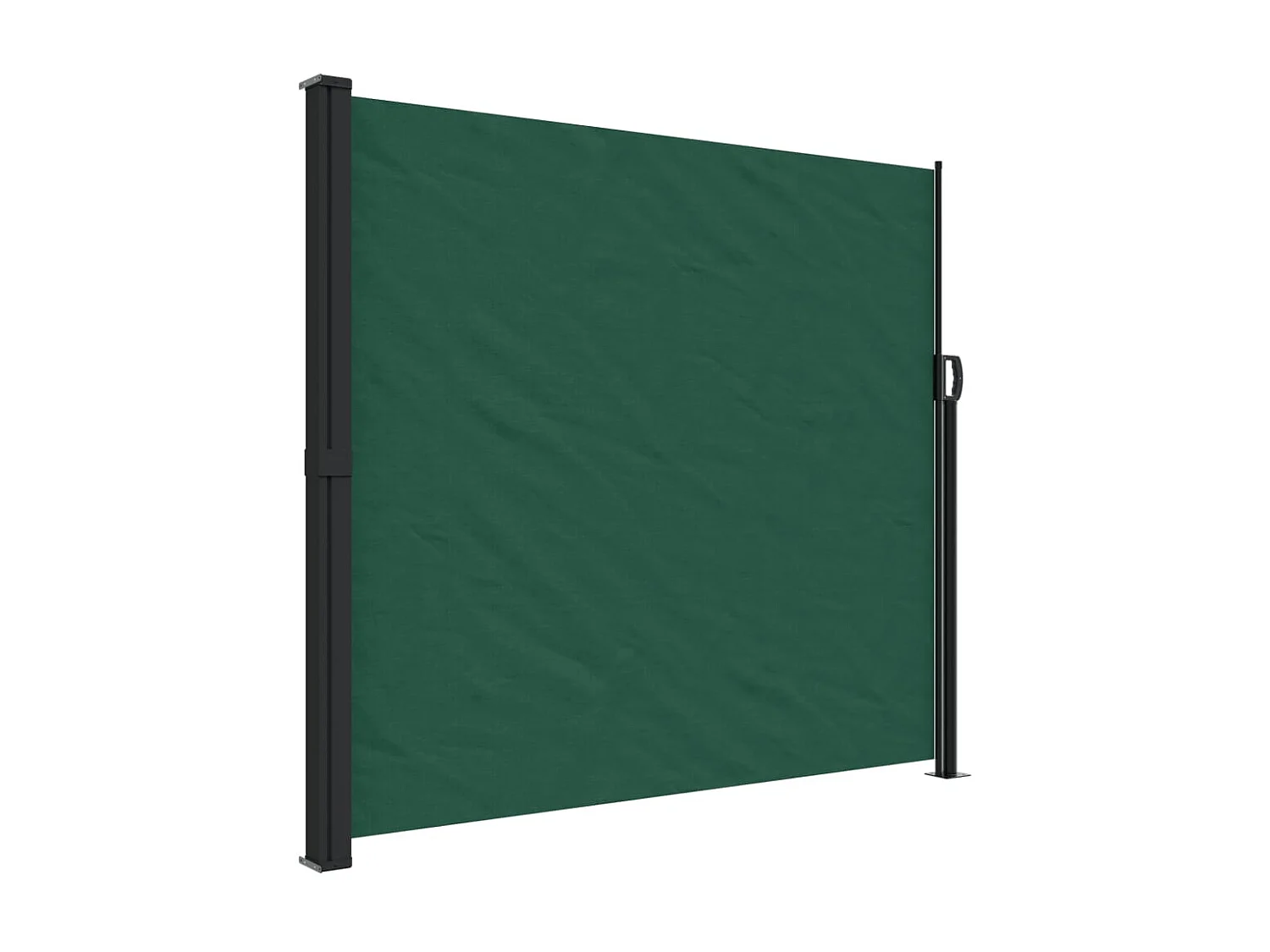 Toldo lateral retráctil verde oscuro 180x300 cm