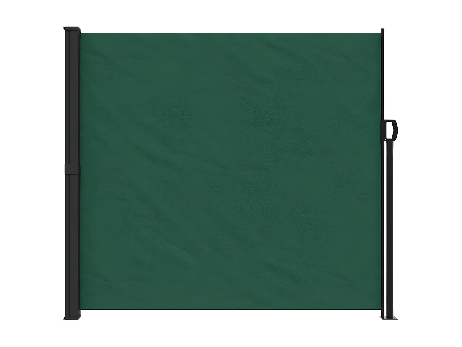 Toldo lateral retráctil verde oscuro 180x300 cm