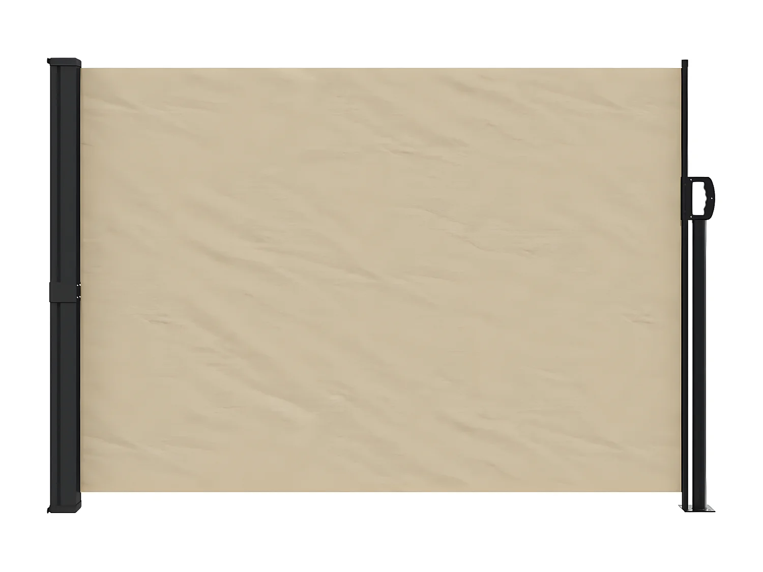 Auvent latéral rétractable beige 140x300 cm