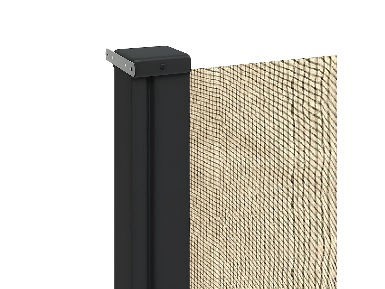 Auvent latéral rétractable beige 140x300 cm