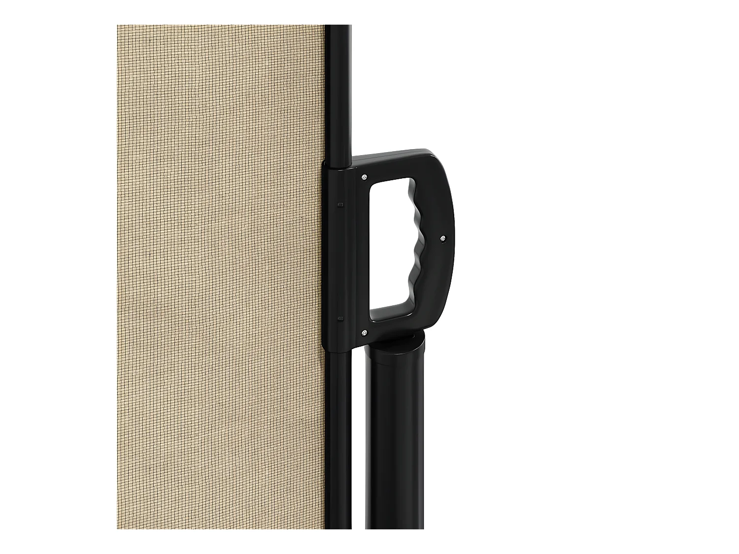 Auvent latéral rétractable beige 140x300 cm