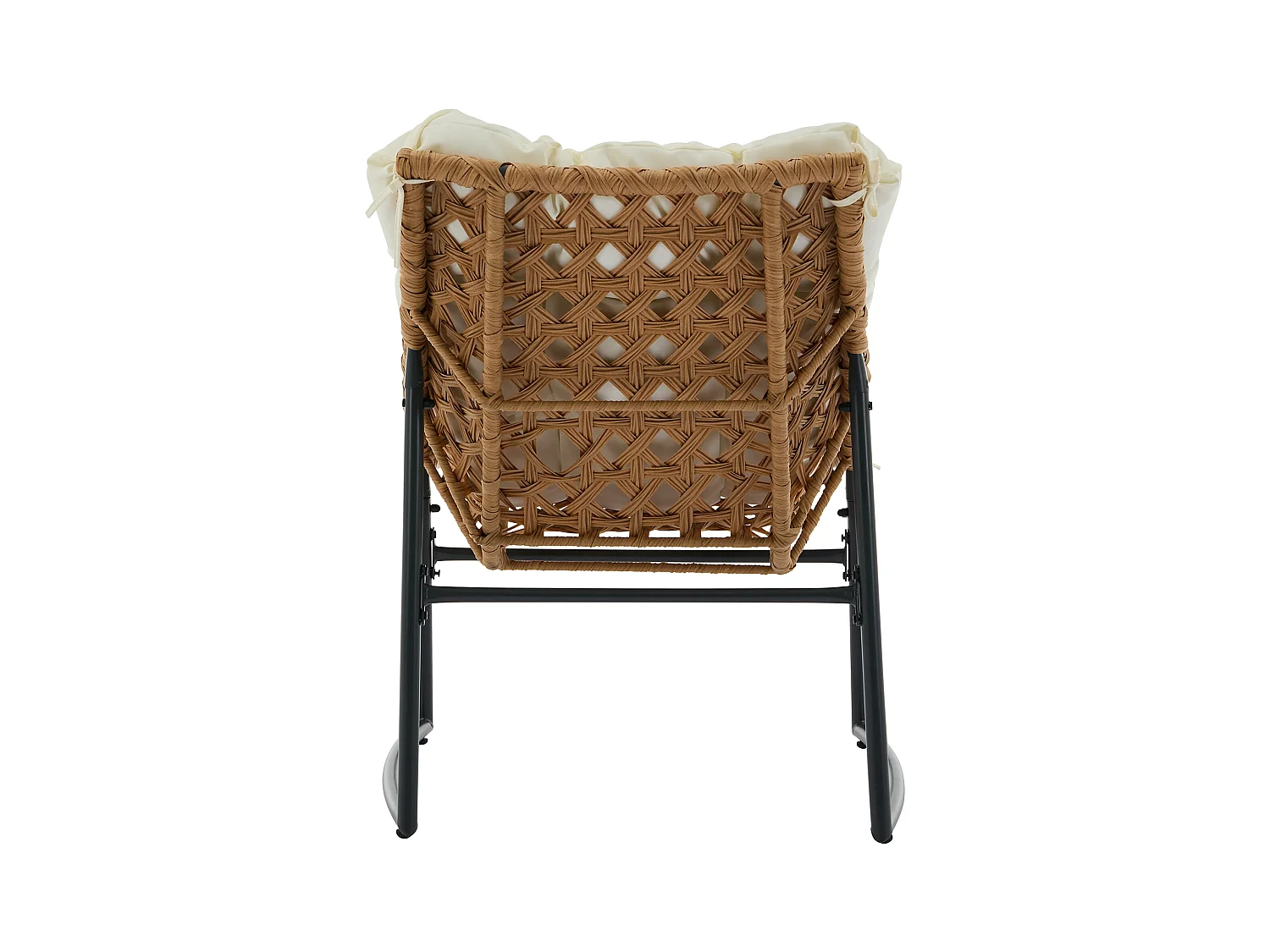 Salon de jardin en résine tressée : 1 canapé 2 places, 2 fauteuils et une table basse - Naturel clair - JONAH de MYLIA