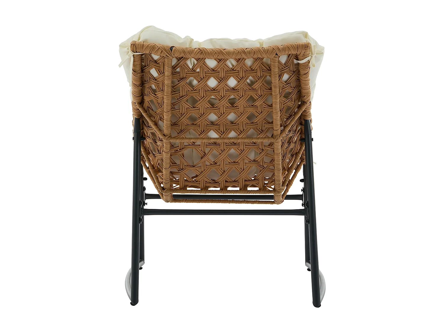 Salon de jardin en résine tressée : 1 canapé 2 places, 2 fauteuils et une table basse - Naturel clair - JONAH de MYLIA