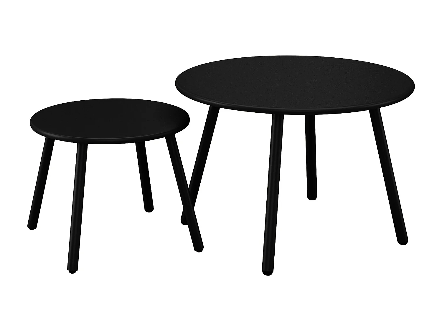 Garten-Beistelltische - Metall - Schwarz - MIRMANDE von MYLIA