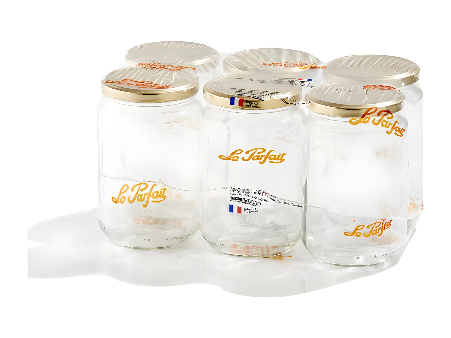 Pack de 6 pots à miel 750 ml