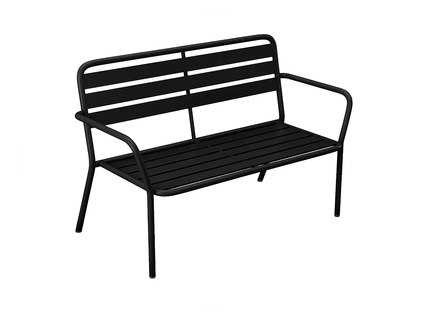 Panca da giardino in Metallo Nero  - MIRMANDE di MYLIA