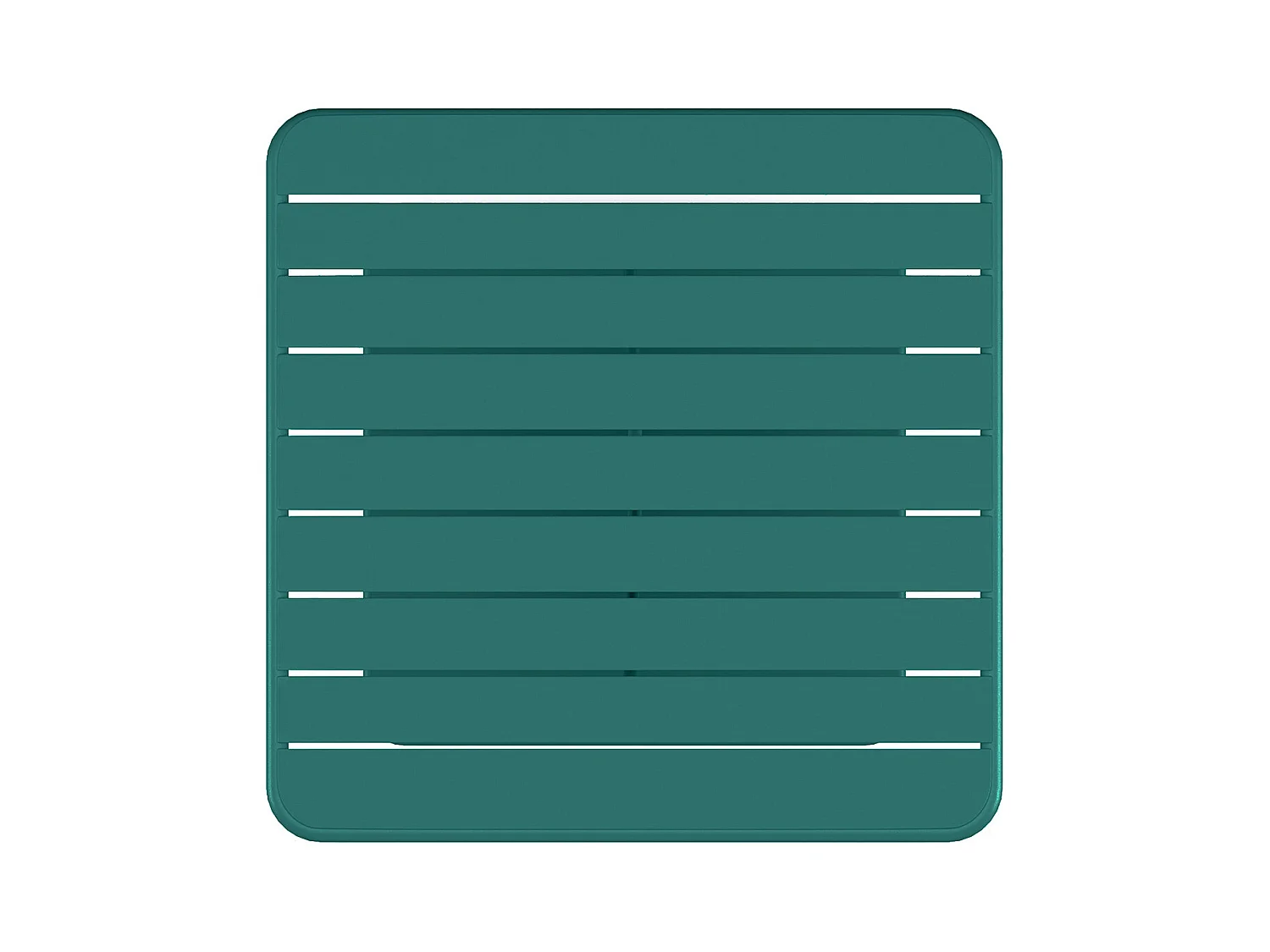 Mesa de jardín de 80 cm de metal - Azul pato - MIRMANDE de MYLIA