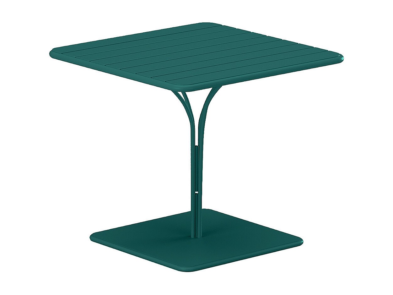 Vente-unique Gartentisch - L. 80 Cm - Metall - Blau - Mirmande Von Mylia