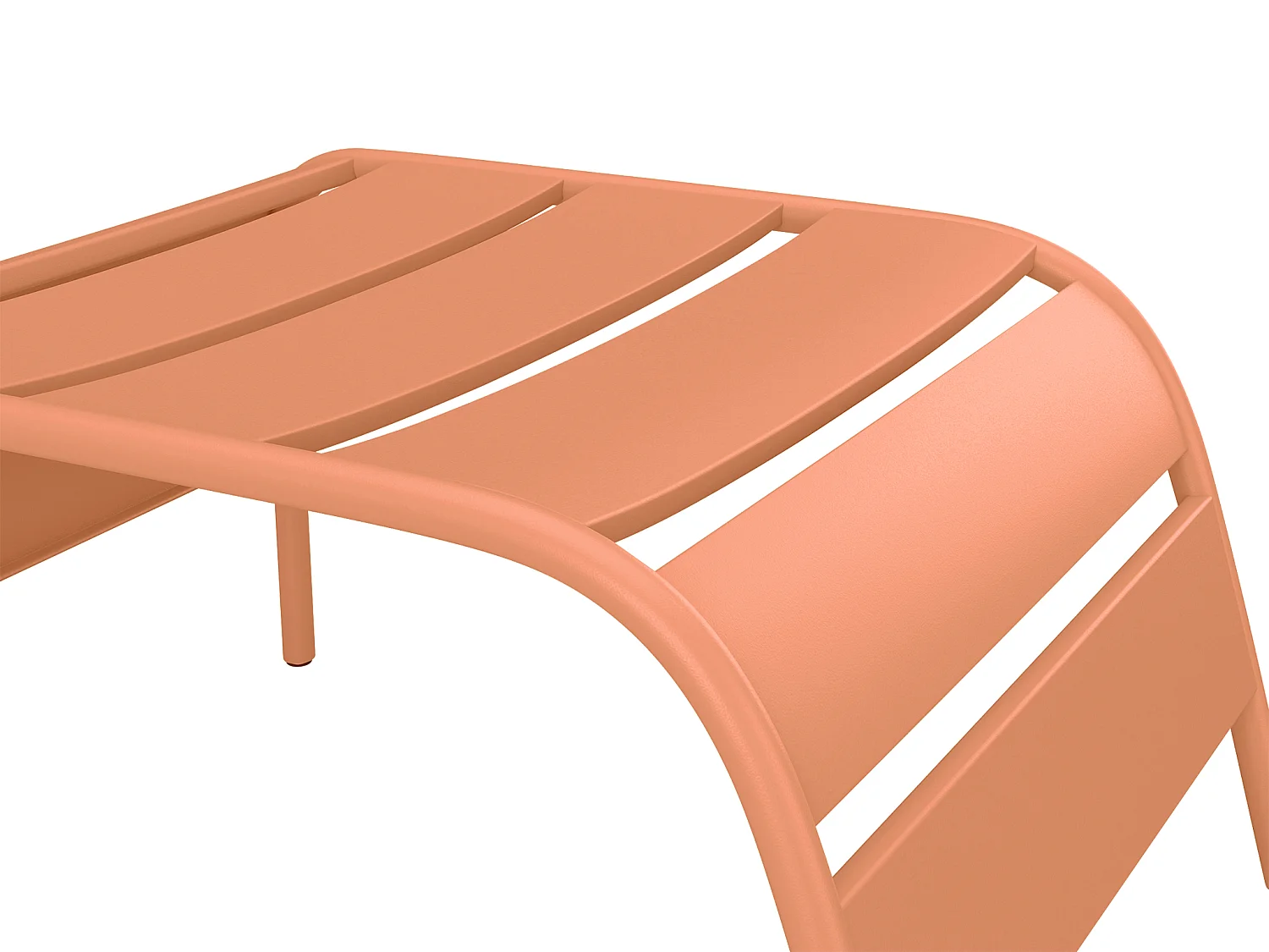 Fotpall i metall - Ljusorange - MIRMANDE från MYLIA