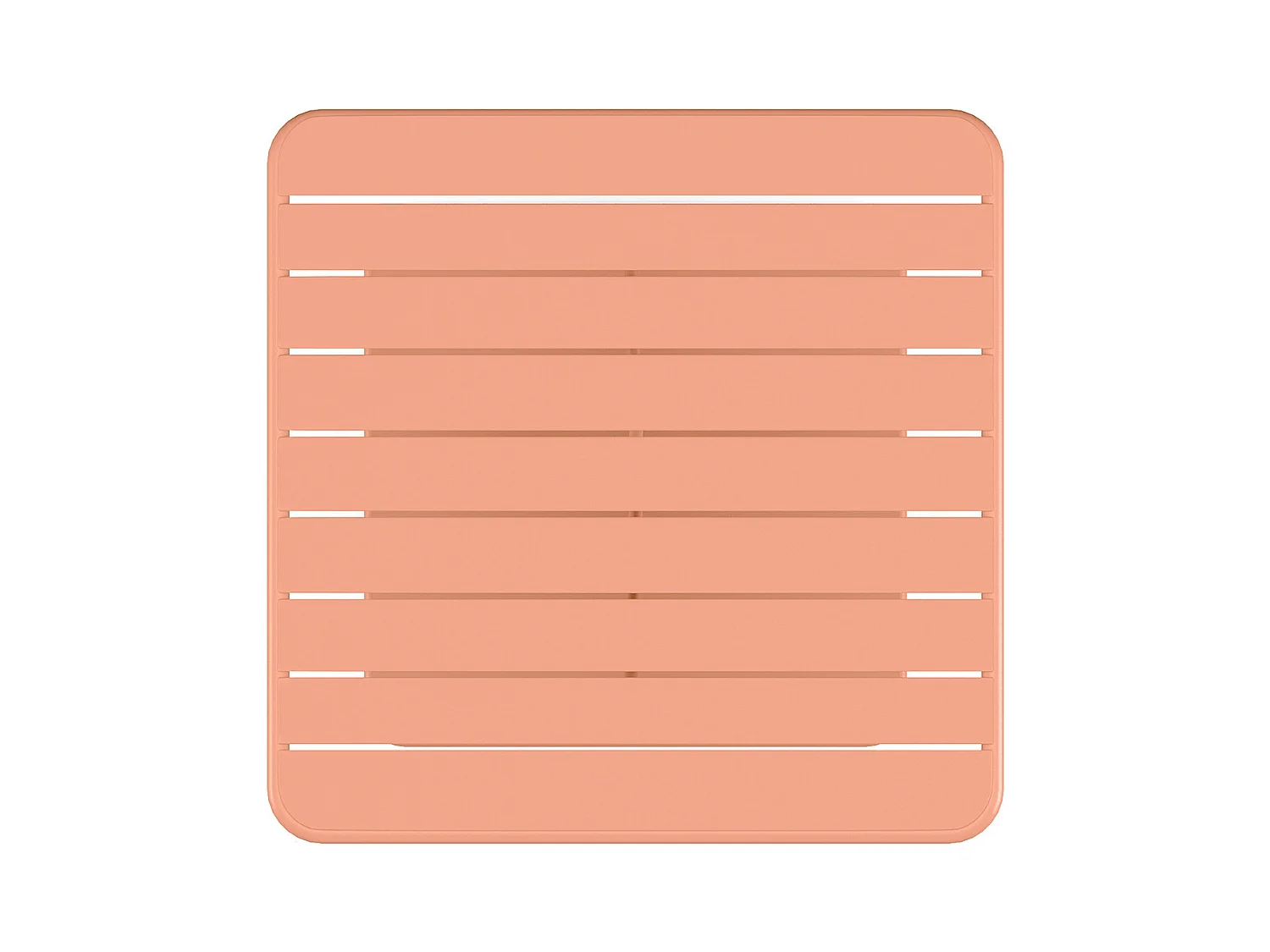 Gartentisch - L. 80 cm - Metall - Hellorange - MIRMANDE von MYLIA