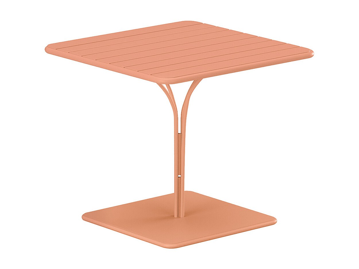 Gartentisch - L. 80 cm - Metall - Hellorange - MIRMANDE von MYLIA