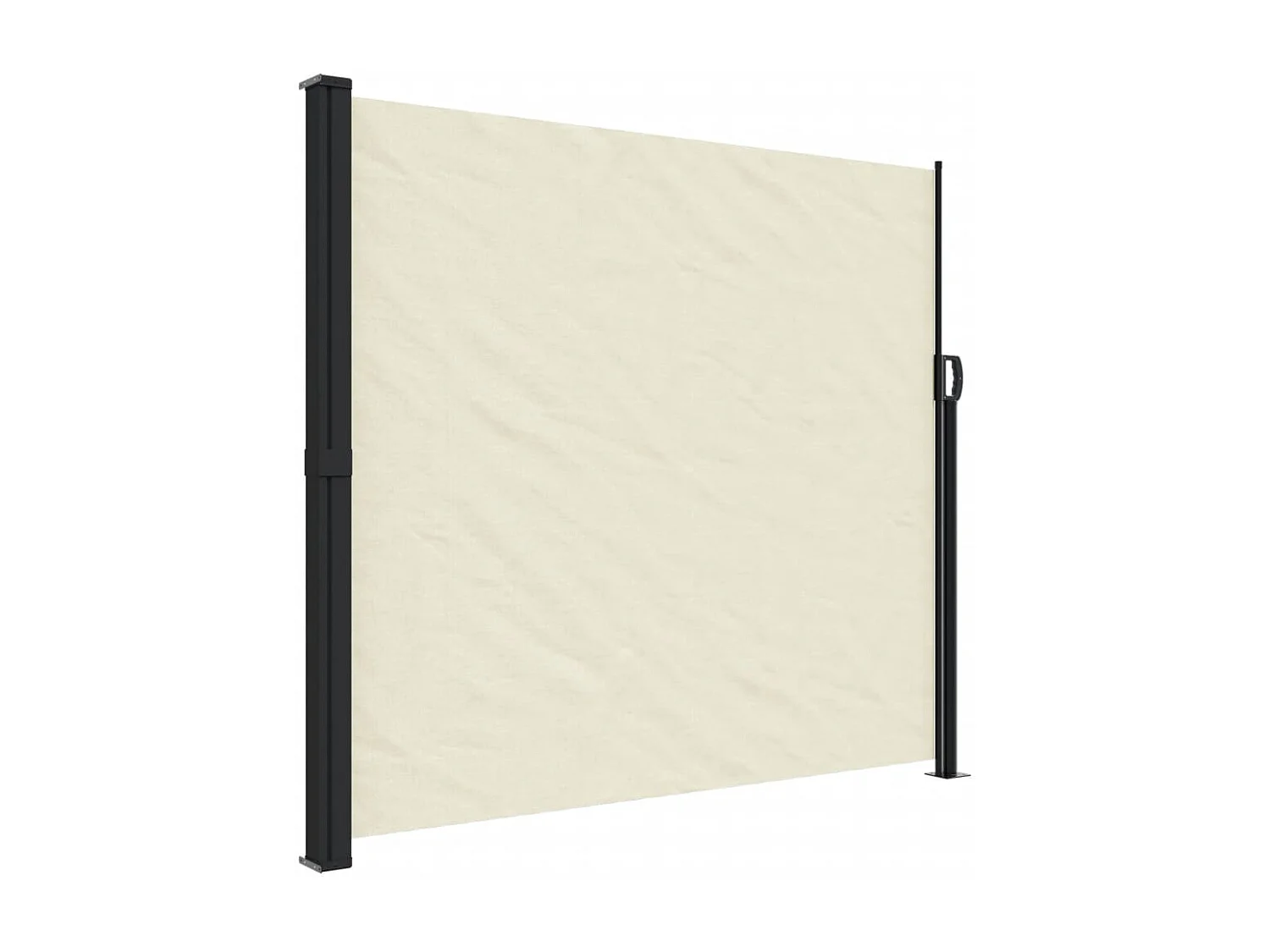 Auvent latéral rétractable crème 180x600 cm