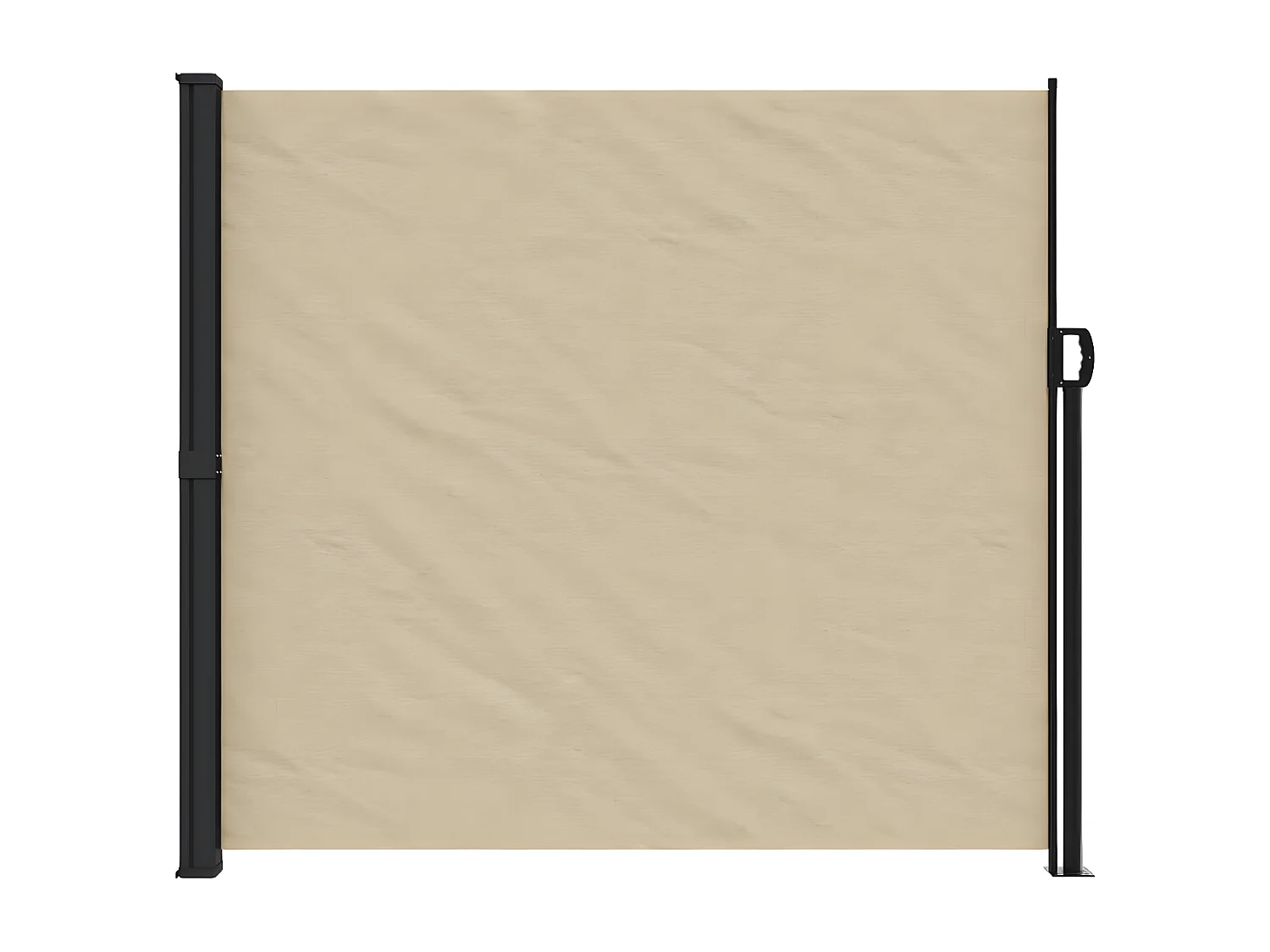 Auvent latéral rétractable beige 180x600 cm