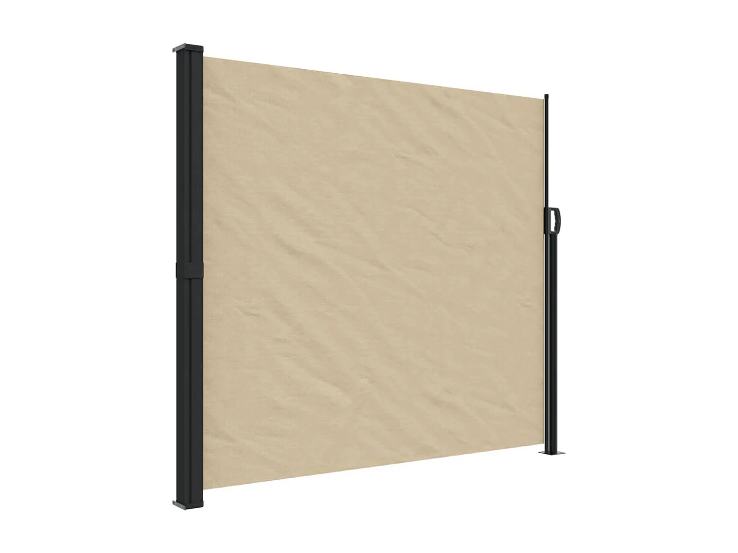 Toldo lateral retráctil beige 180x600 cm