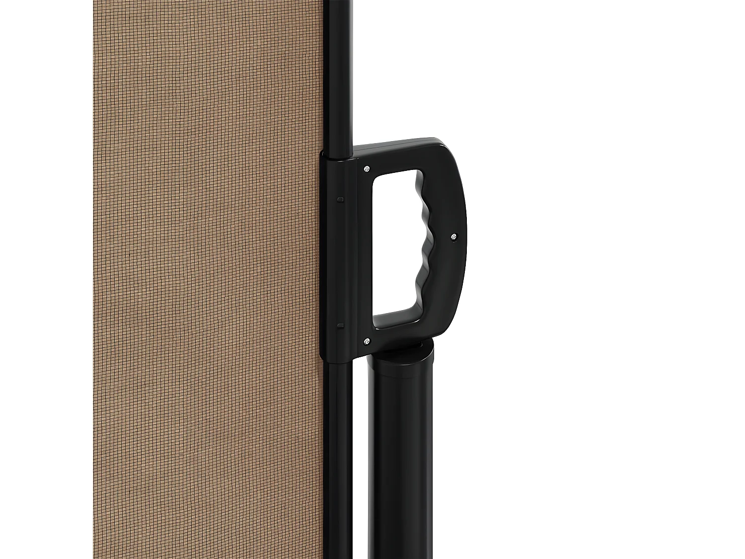 Auvent latéral rétractable taupe 100x500 cm