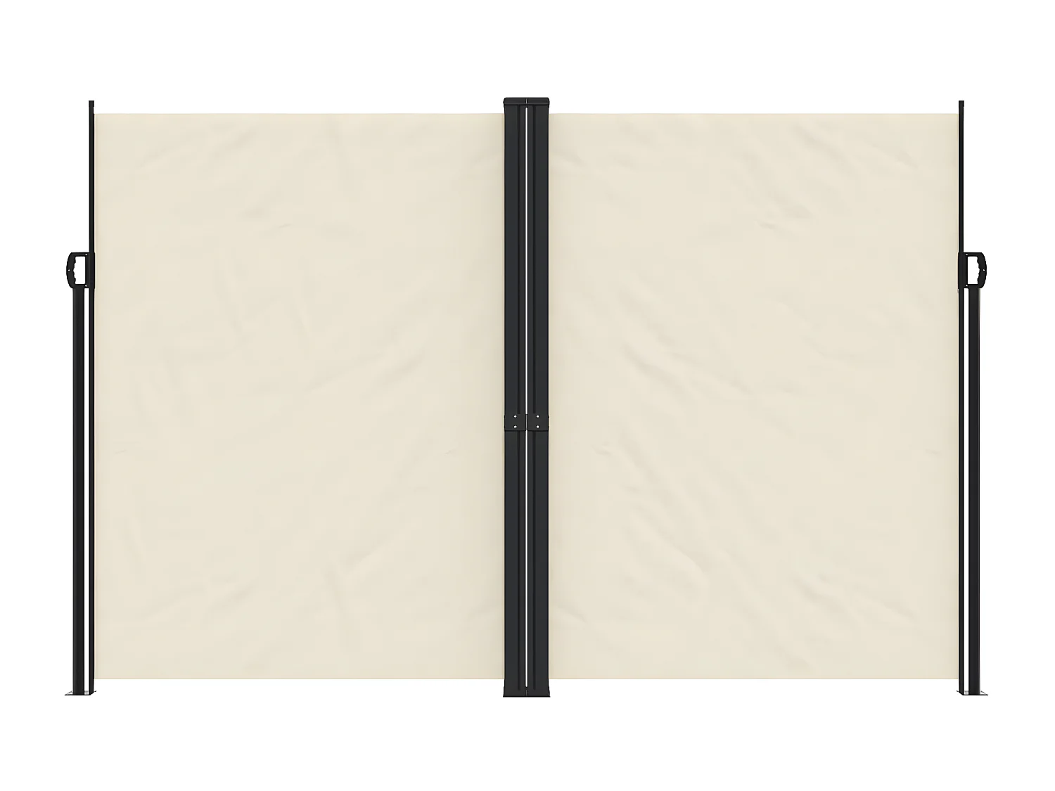 Auvent latéral rétractable crème 220x600 cm