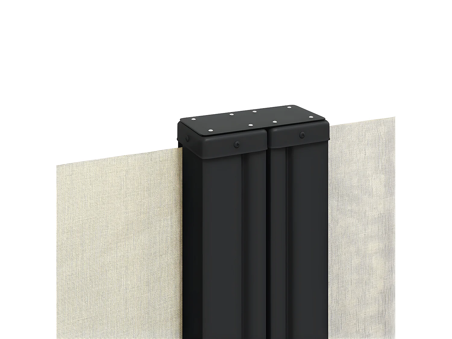 Auvent latéral rétractable crème 220x600 cm