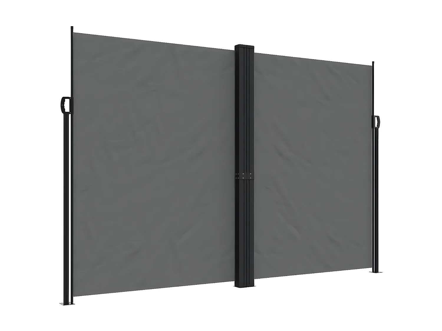 Toldo lateral retráctil gris antracita 220x600 cm
