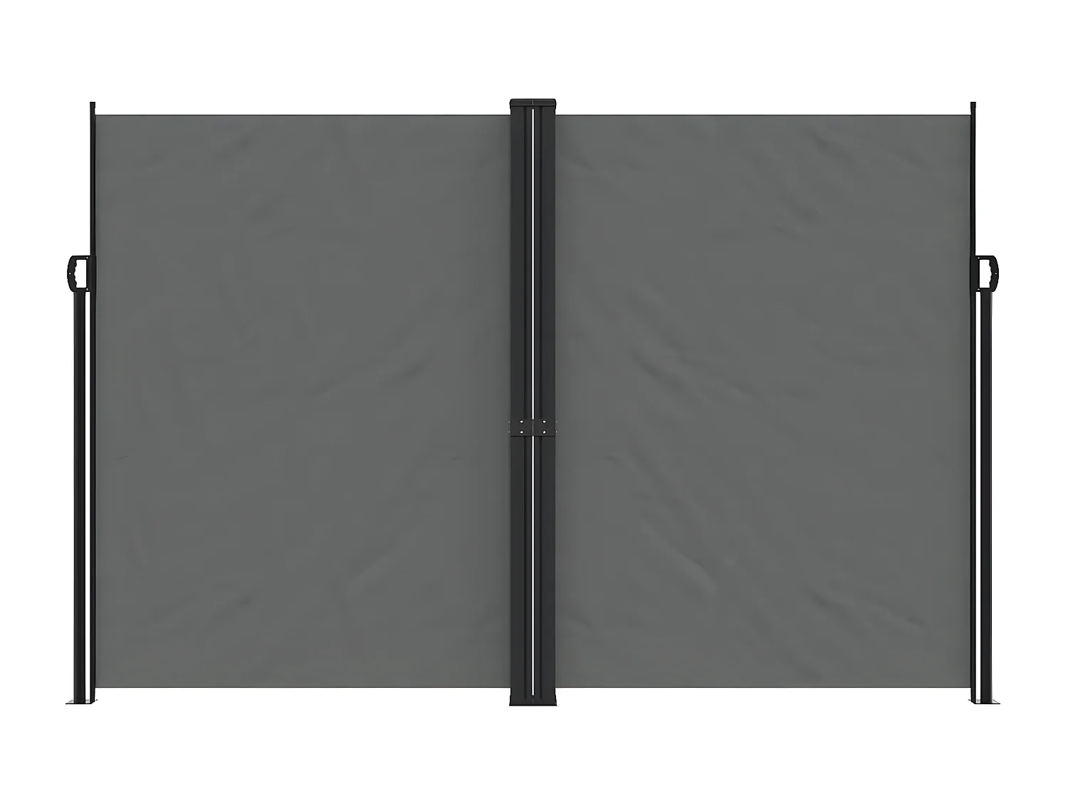 Toldo lateral retráctil gris antracita 220x600 cm